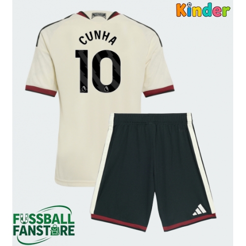 Manchester United Matheus Cunha #10 Replik 3rd trikot Kinder 2026-27 Kurzarm (+ Kurze Hosen)